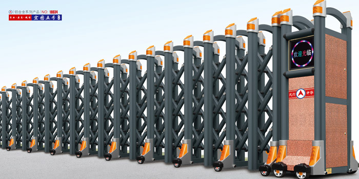 不銹鋼伸縮門銀鷹五號(hào)